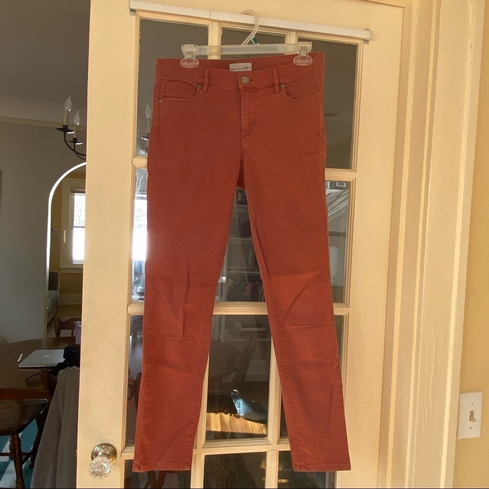 Loft Modern Skinny Pant - 27 / 4 - Coral